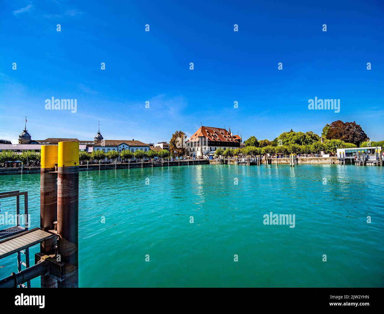 LAKE CONSTANCE VIEW OVER CONSTANCE PORT Stock Photo Alamy
