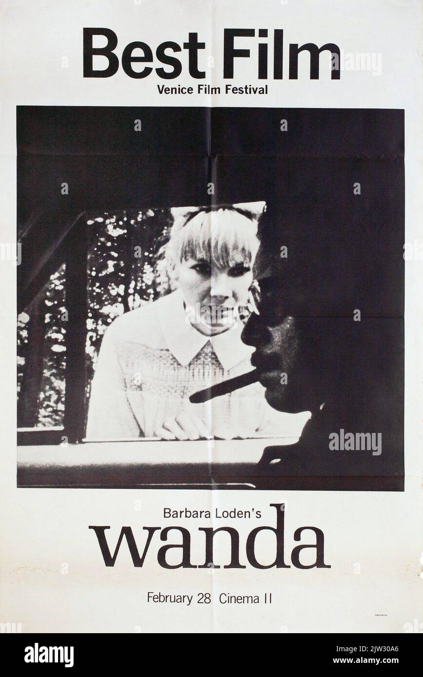 1970 US-release poster for the American independent film Wanda, directed by Barbara Loden Stock Photo