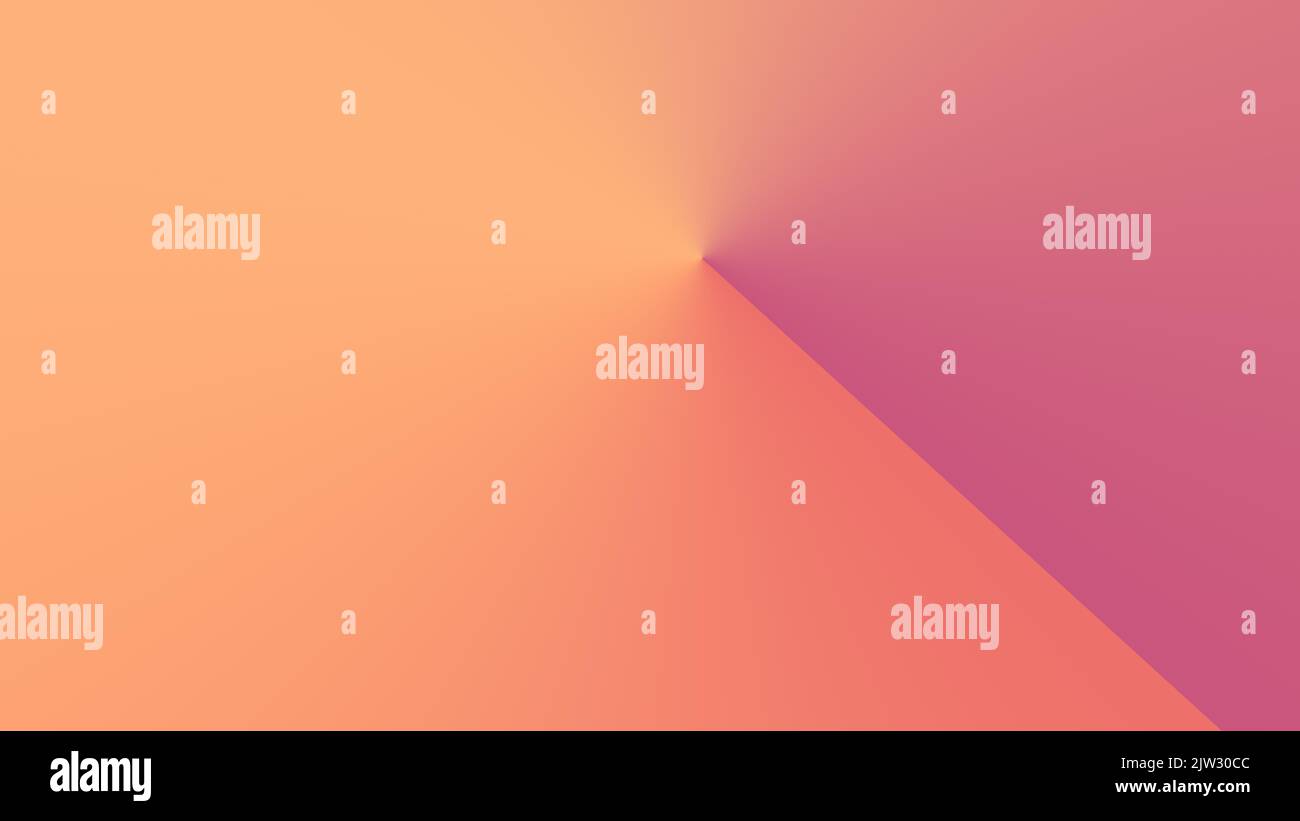 Color orange gradient background. Copy space empty background, Abstract blue gradient blank wall Stock Photo
