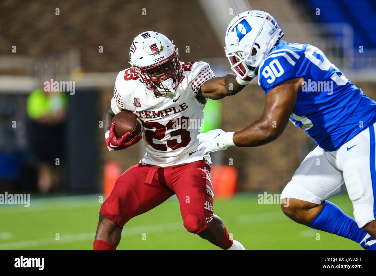 September 2, 2022: NCAA football game between Temple University and Duke University at Wallace Wade Stadium, Durham, North Carolina Credit: Cal Sport Media/Alamy Live News Stock Photo