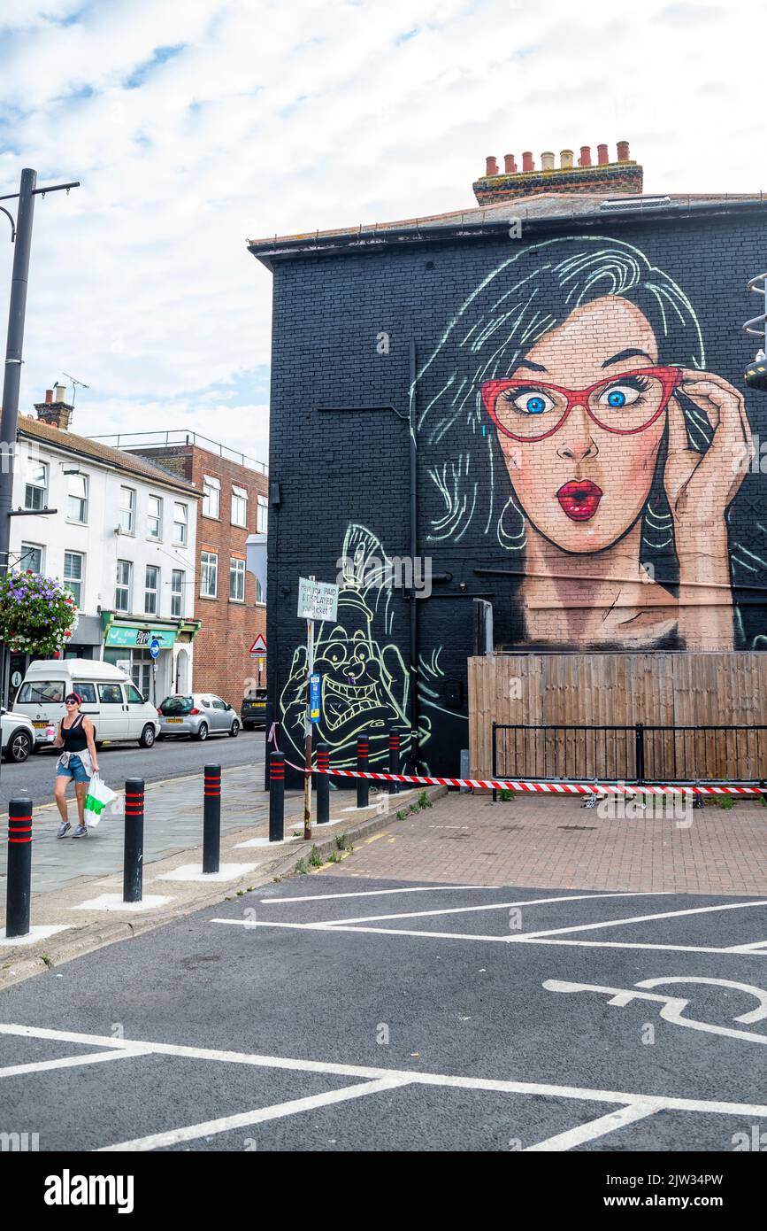 Southend City Jam event. Street artists are displaying their skills at