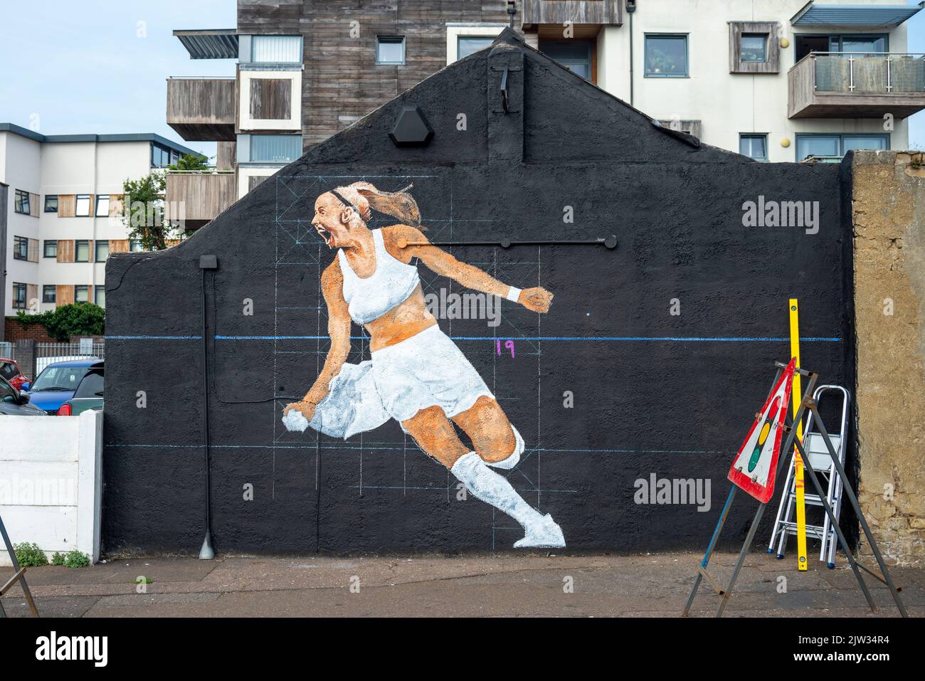 Southend City Jam event. Street artists are displaying their skills at