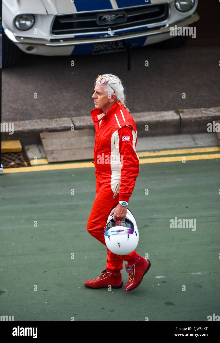 Brighton UK 3rd September 2022 - Competitors taking part in the Brighton National Speed Trials along Madeira Drive today. : Credit Simon Dack / Alamy Live News Stock Photo