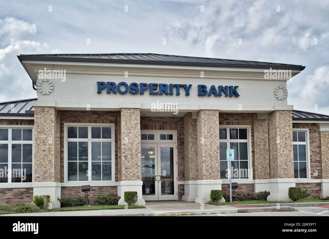 Houston, Texas USA 12052021 Prosperity Bank exterior and main