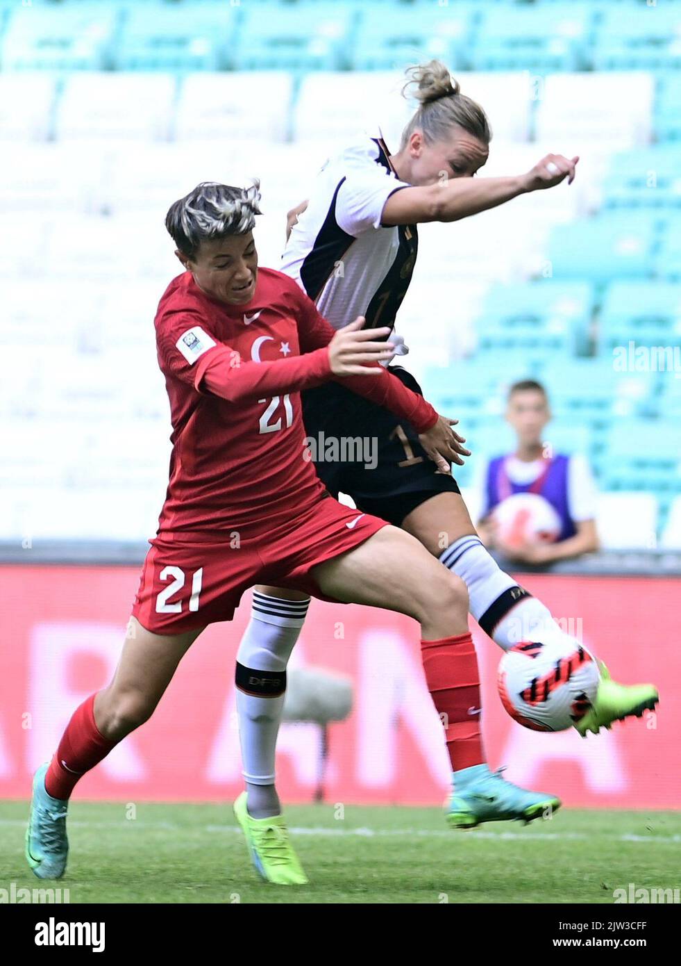 Bursa, Turkey. 03rd Sep, 2022. Soccer, women World Cup qualifying