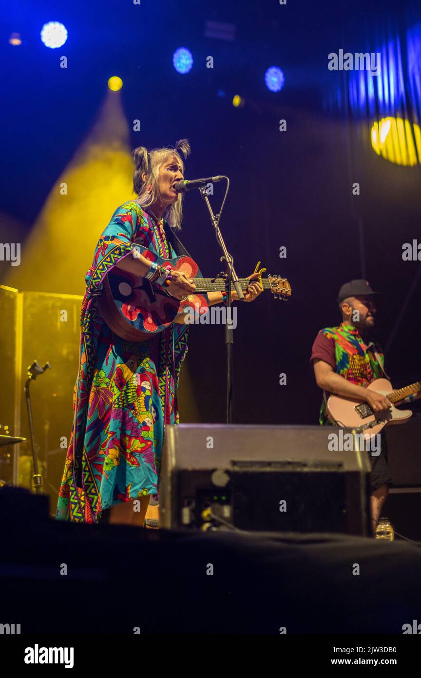 Colombian band Aterciopelados performs live during Vive Latino 2022 ...