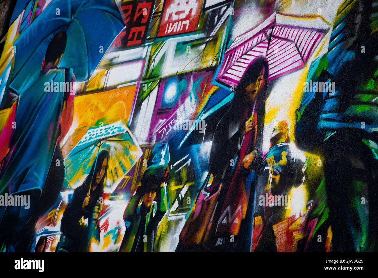 Graffiti art and artists at the Southend City Jam Street Art Festival