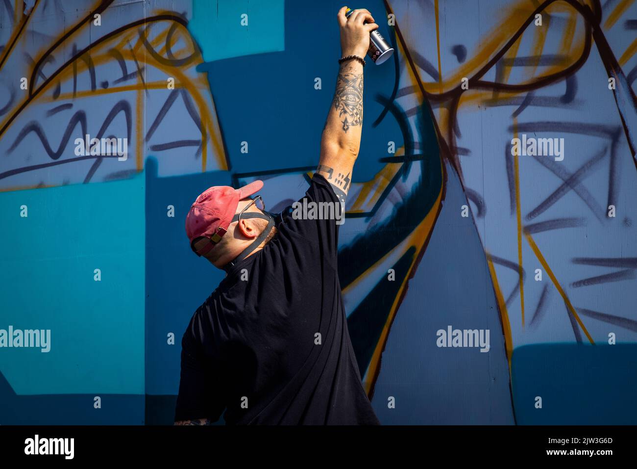 Graffiti art and artists at the Southend City Jam Street Art Festival