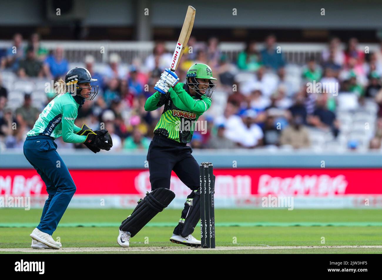 Southern Brave's Smriti Mandhana during the The Hundred Women's Final