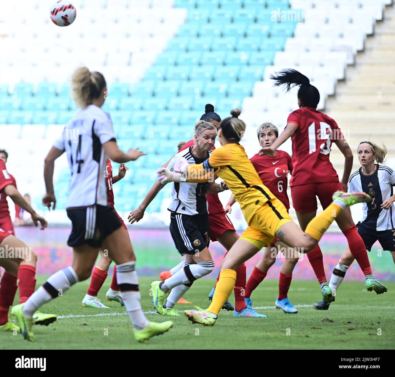 Bursa, Turkey. 03rd Sep, 2022. Soccer, women World Cup qualifying