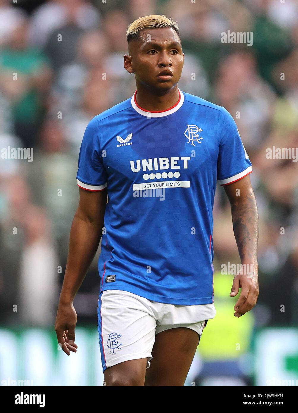 Rangers' Alfredo Morelos during the cinch Premiership match at Celtic