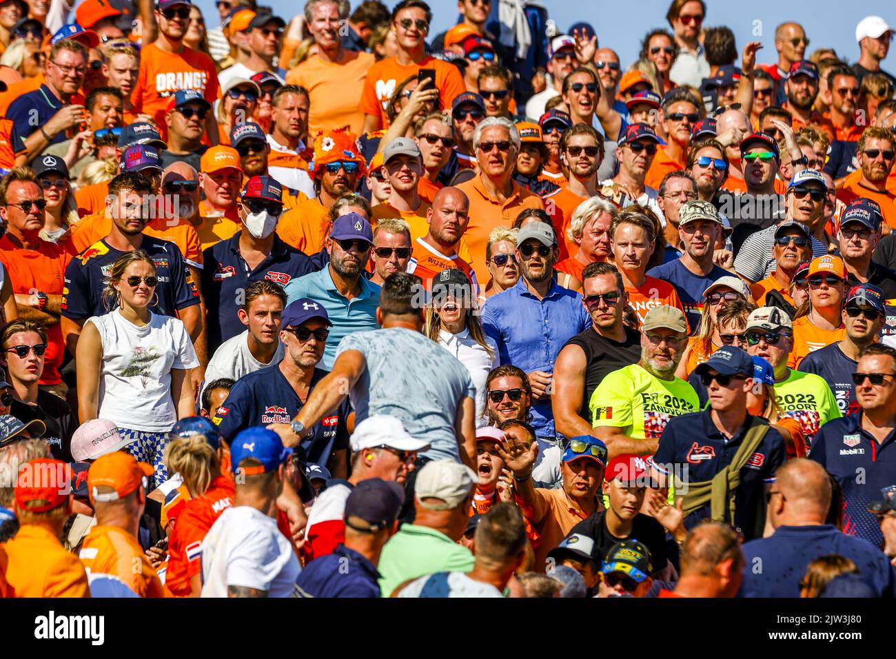 Spectators Riots ZANDVOORT - A riot in a grandstand with spectators after an orange ...