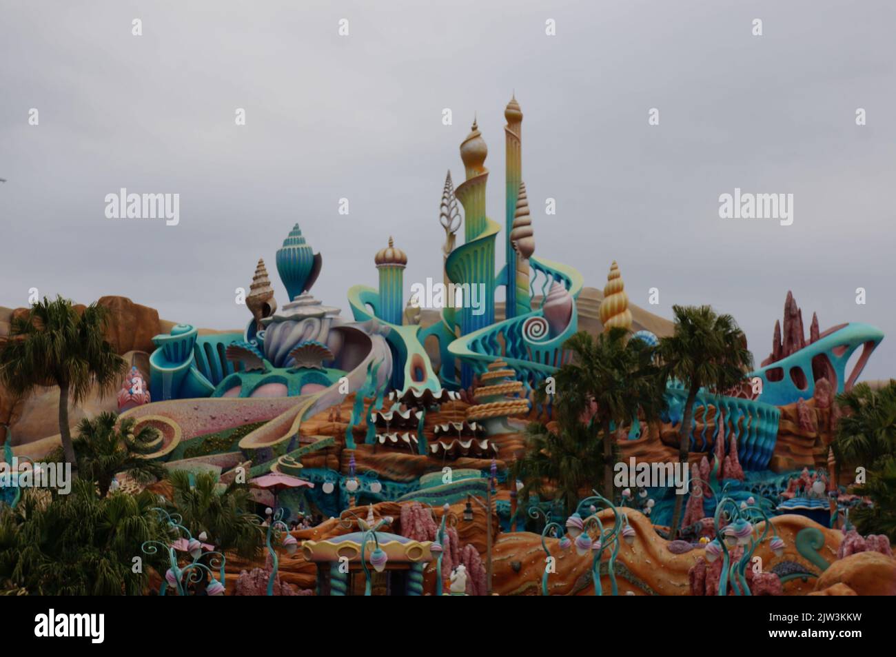 Little Mermaid Castle in Tokyo DisneySea Stock Photo