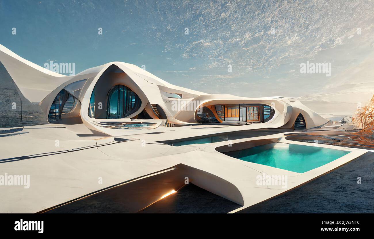 Concept modern city future hi-res stock photography and images - Alamy