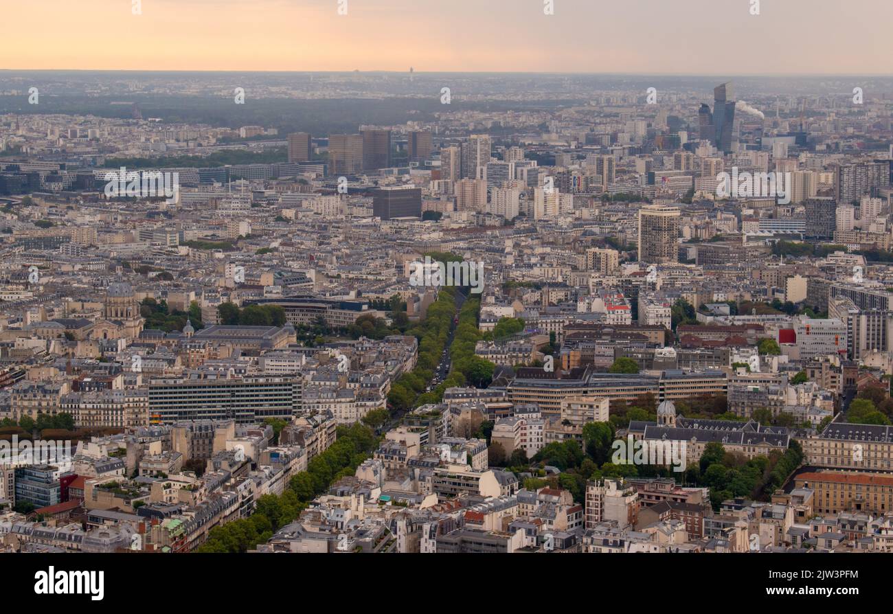 View of the south of Paris (France) Stock Photo