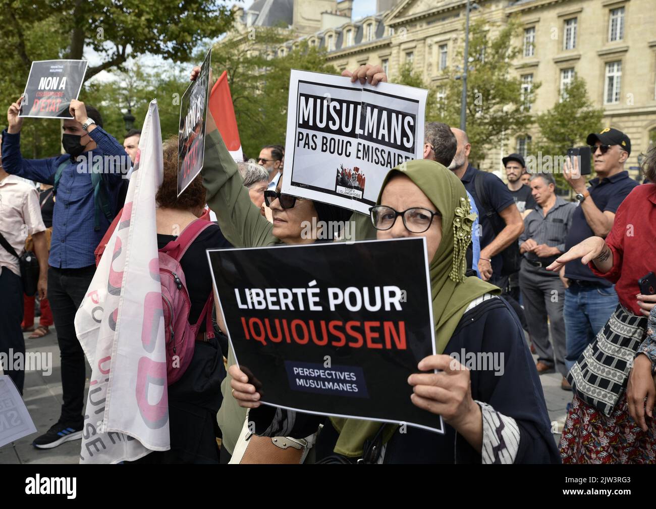 Islam Rally Rally Place de la République in Paris, France of the Muslim ...