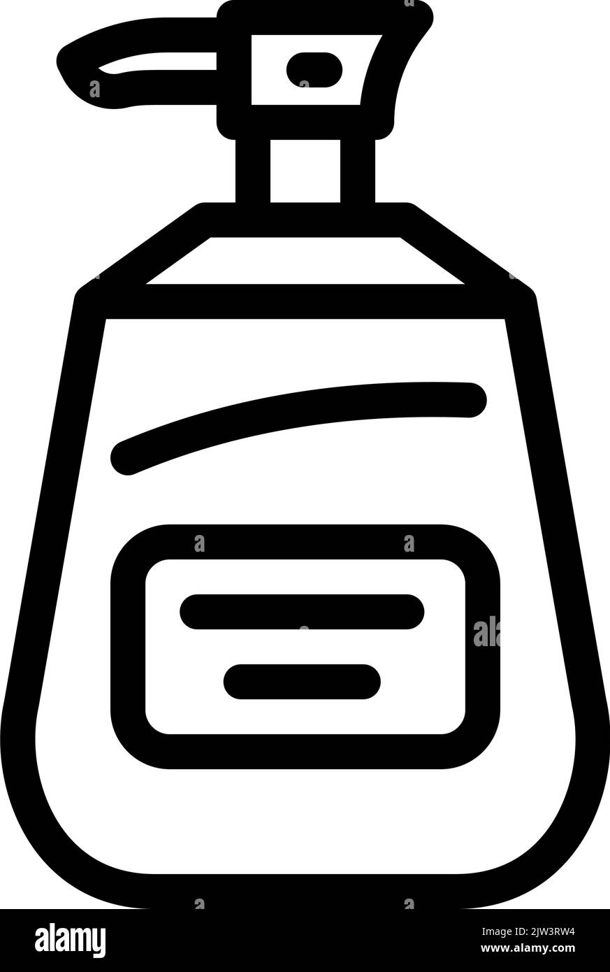 liquid toilet soap line icon vector illustration Stock Vector Image ...