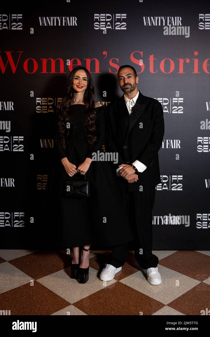 L-R : Saudi actress Sumaya Radi and Red Sea Film Festival Chairman