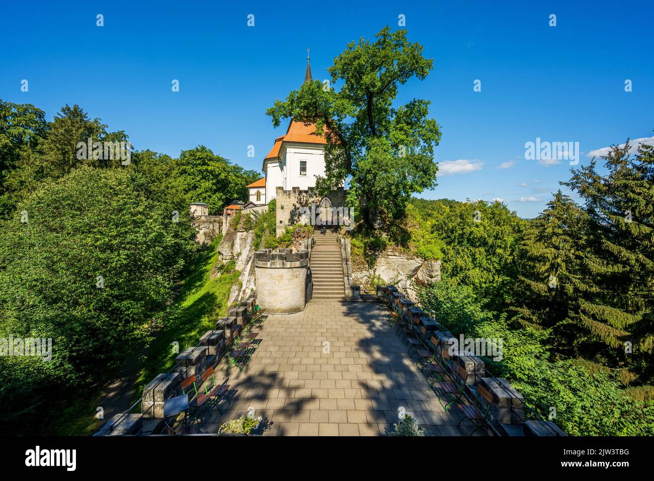 Valdstejn castle, Bohemian Paradise region, Czech republic Stock Photo