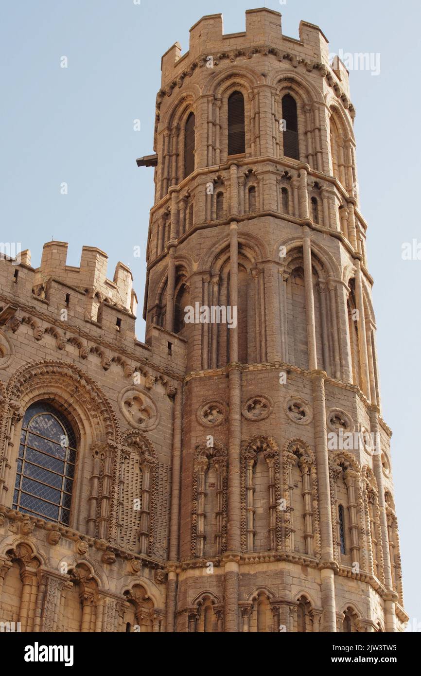 A view showing towers, spires and turrets of Ely cathedral