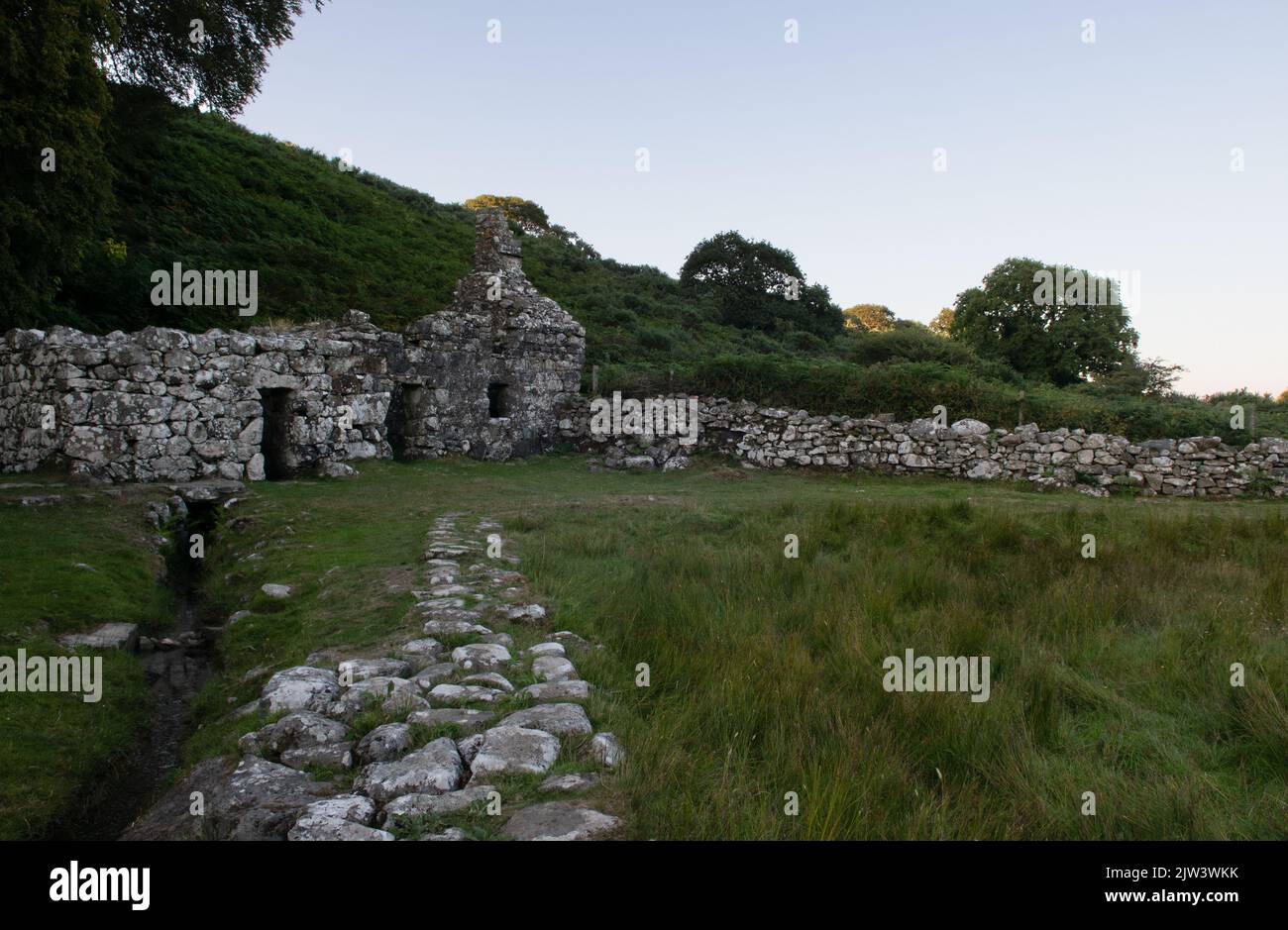 The Holy Well of Ffynnon Gybi, Llangybi, Gwynedd, Wales, UK Stock Photo