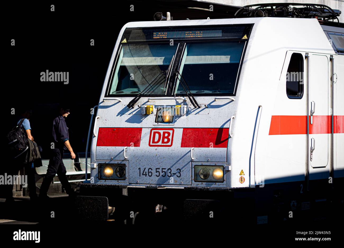 Hanover, Germany. 03rd Sep, 2022. A regional train stands in the light