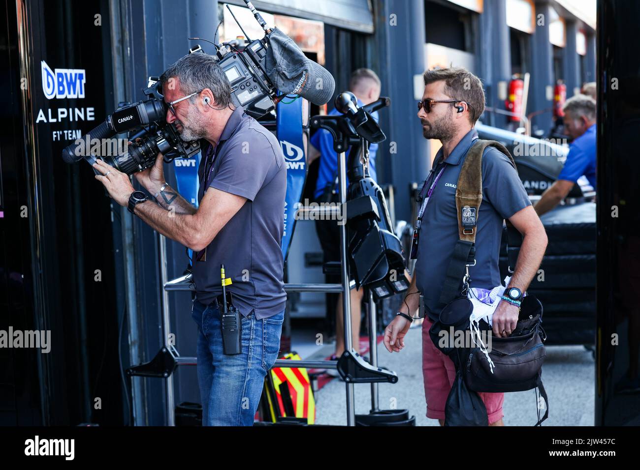 Canal+ TV at work during the Formula 1 Heineken Dutch Grand Prix 2022 ...
