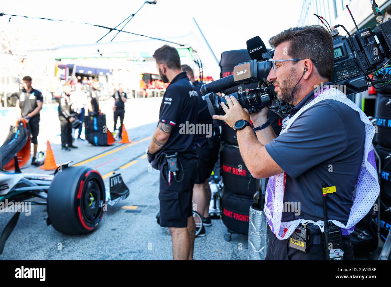 Canal+ TV at work during the Formula 1 Heineken Dutch Grand Prix 2022 ...