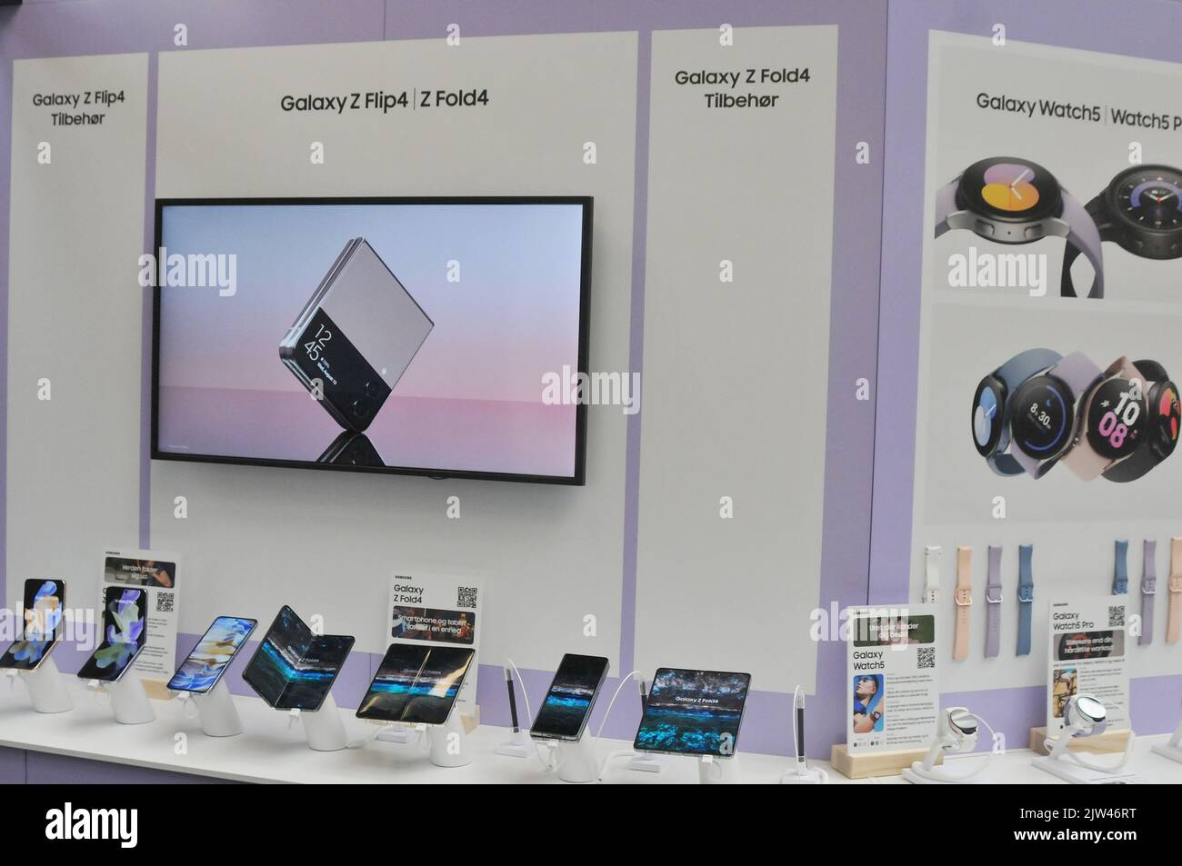 Copenhagen /Denmark/03 September 2022/ Samsung new products showcase to prome samsung items in Copenhagen. (Photo..Francis Joseph Dean/Dean Pictures. Stock Photo