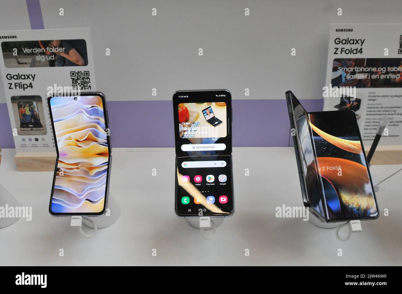 Copenhagen /Denmark/03 September 2022/ Samsung new products showcase to prome samsung items in Copenhagen. (Photo..Francis Joseph Dean/Dean Pictures. Stock Photo