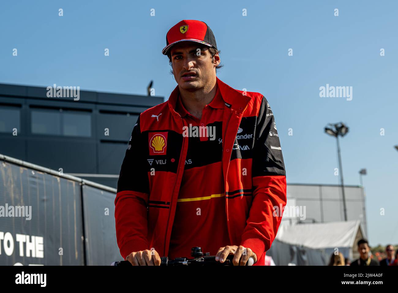 Zandvoort, Netherlands, 03rd Sep 2022, Carlos Sainz Jr, from Spain competes for Scuderia Ferrari. Qualifying, round 15 of the 2022 Formula 1 championship. Credit: Michael Potts/Alamy Live News Stock Photo