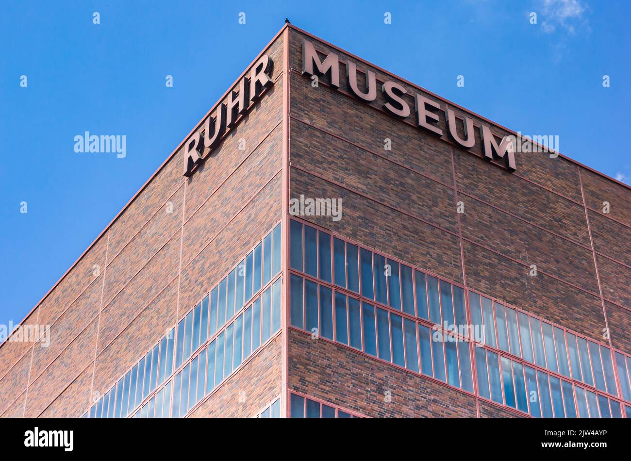 Name on the wall of the Ruhr Museum in the Zollverein mine in Essen, Germany Stock Photo