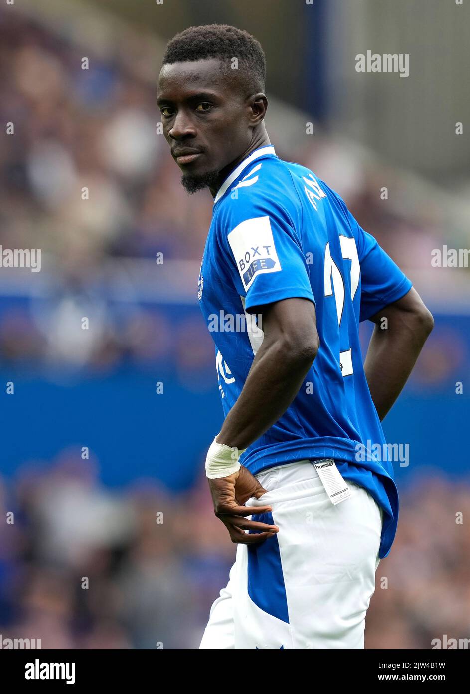 Liverpool, England, 3rd September 2022.   Idrissa Gueye of Everton during the Premier League match at Goodison Park, Liverpool. Picture credit should read: Andrew Yates / Sportimage Stock Photo