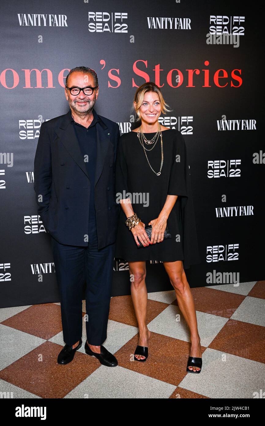 Remo Ruffini , Federica Fontana 79th Venice Film Festival Red Carpet for  Party Vanity Fair Women's Stories Venice, Italy 2nd September 2022 ©  SGPItalia id 127248 043 * Not Exclusive Stock Photo - Alamy