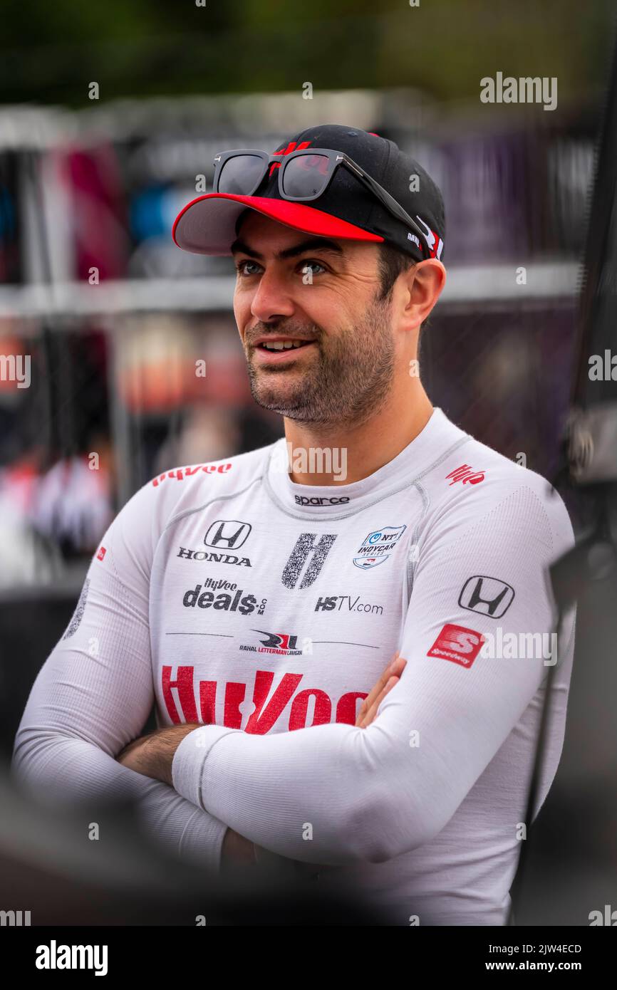 Portland, OR, USA. 3rd Sep, 2022. JACK HARVEY (45) of Bassingham, England prepares to practice for the Grand Prix of Portland at the Portland International Raceway in Portland OR. (Credit Image: © Walter G. Arce Sr./ZUMA Press Wire) Stock Photo