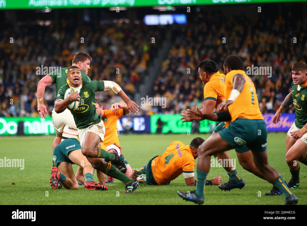 Australia Rugby Ruck 3rd September 2022; Allianz Stadium, Sydney, New South Wales, Australia ...