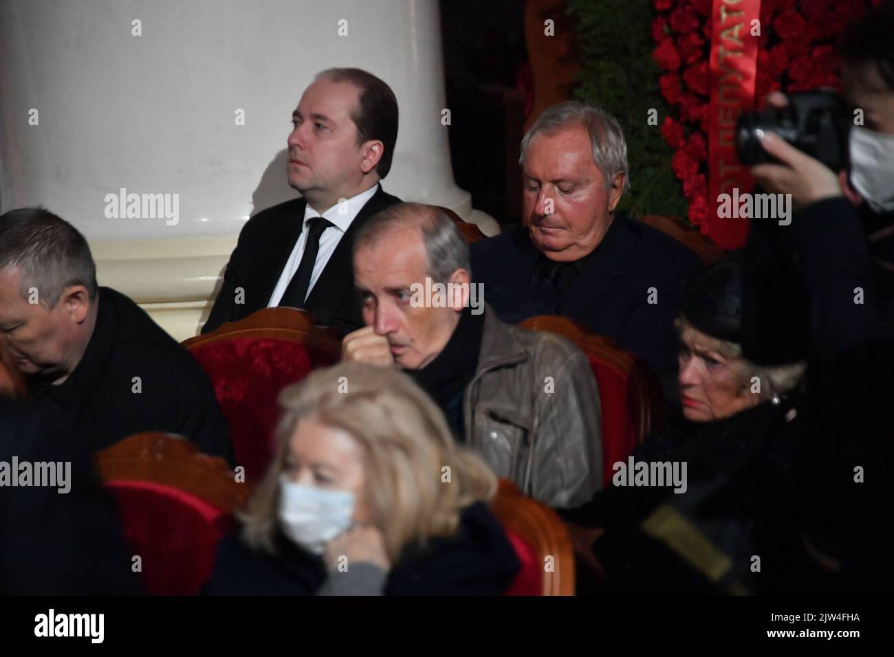 September 3, 2022. - Russia, Moscow. - A mourning ceremony for first ...