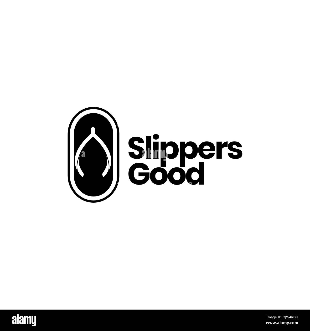 minimal slippers logo design vector Stock Vector Image & Art - Alamy
