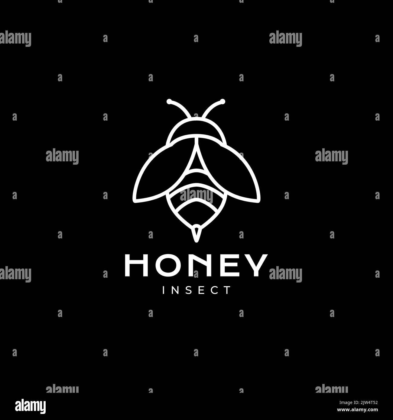 Queen bee logo Black and White Stock Photos & Images - Alamy