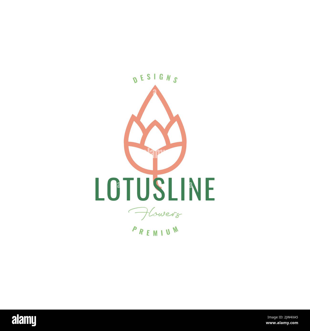 geometric lotus flower logo design Stock Vector Image & Art - Alamy
