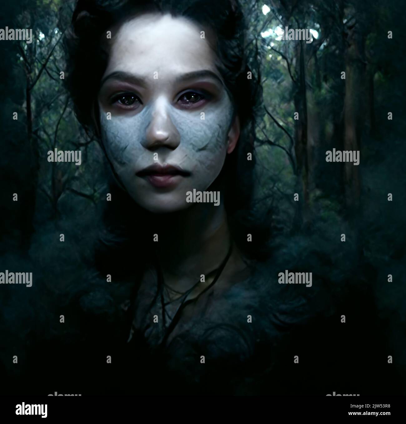 Woman ghost woods hi-res stock photography and images - Alamy