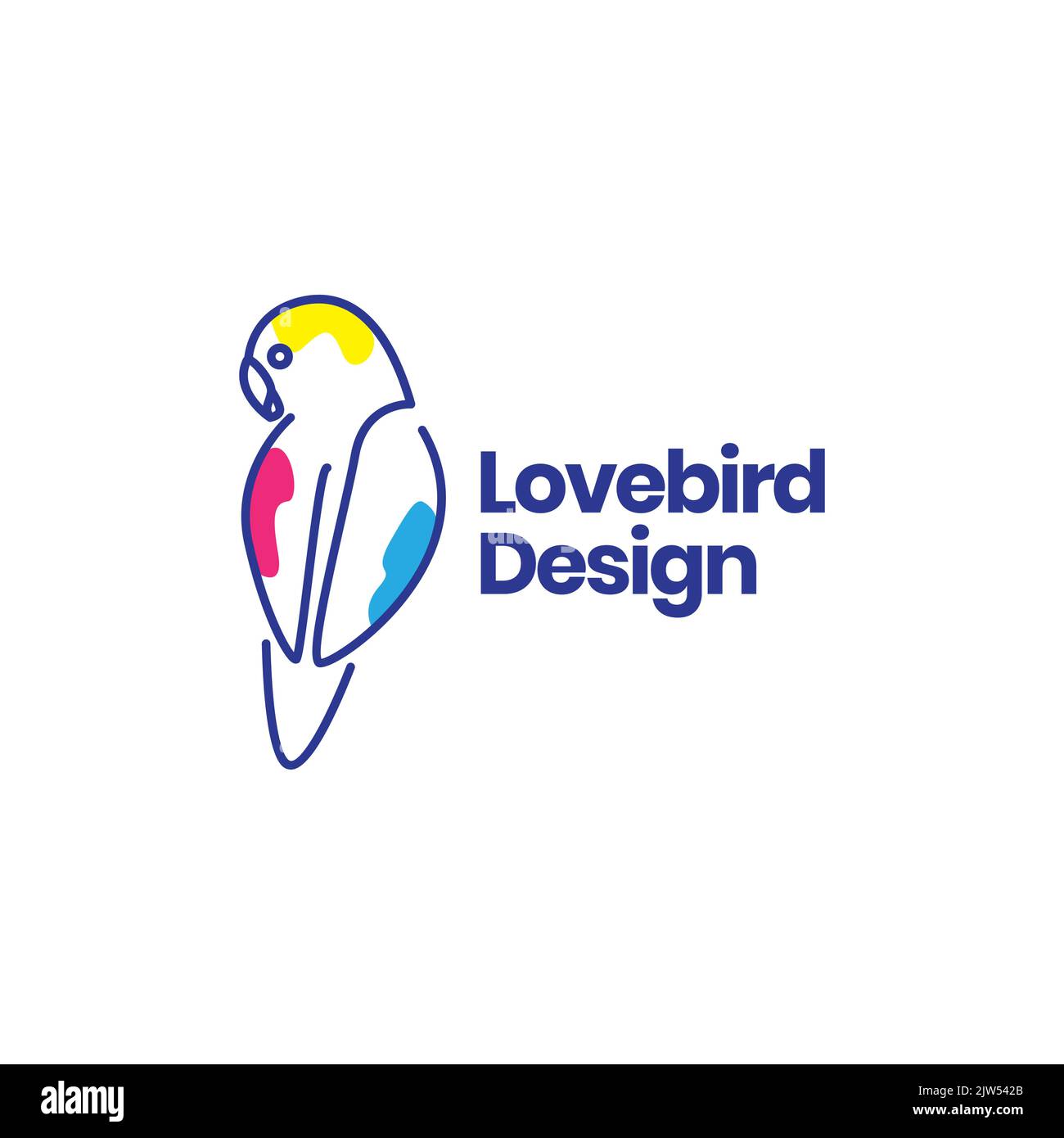 lovebird lines art abstract logo design Stock Vector Image & Art Alamy