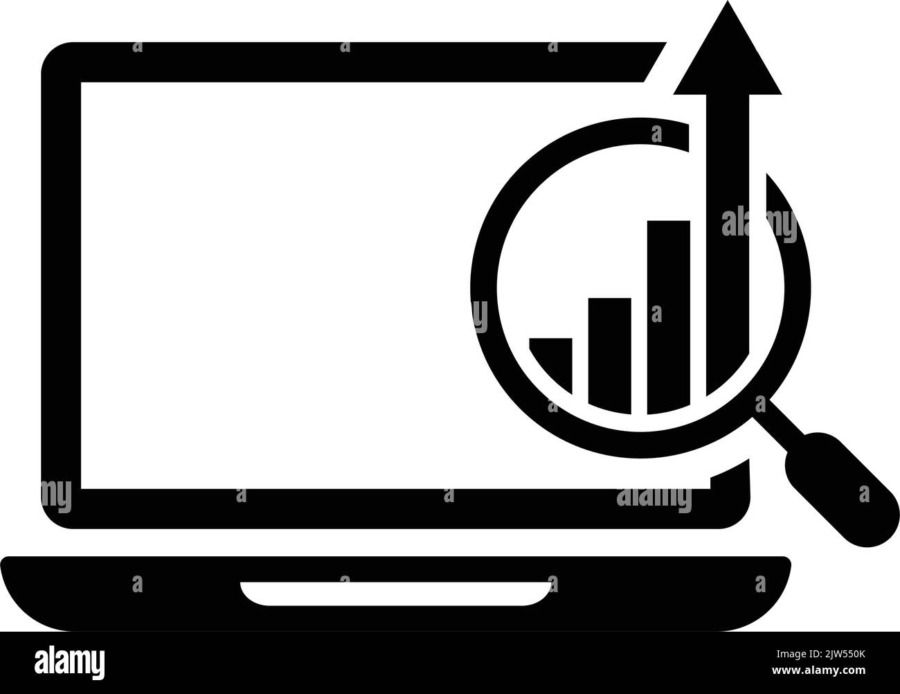 Marketing, trend, analysis, report icon - Use for commercial purposes