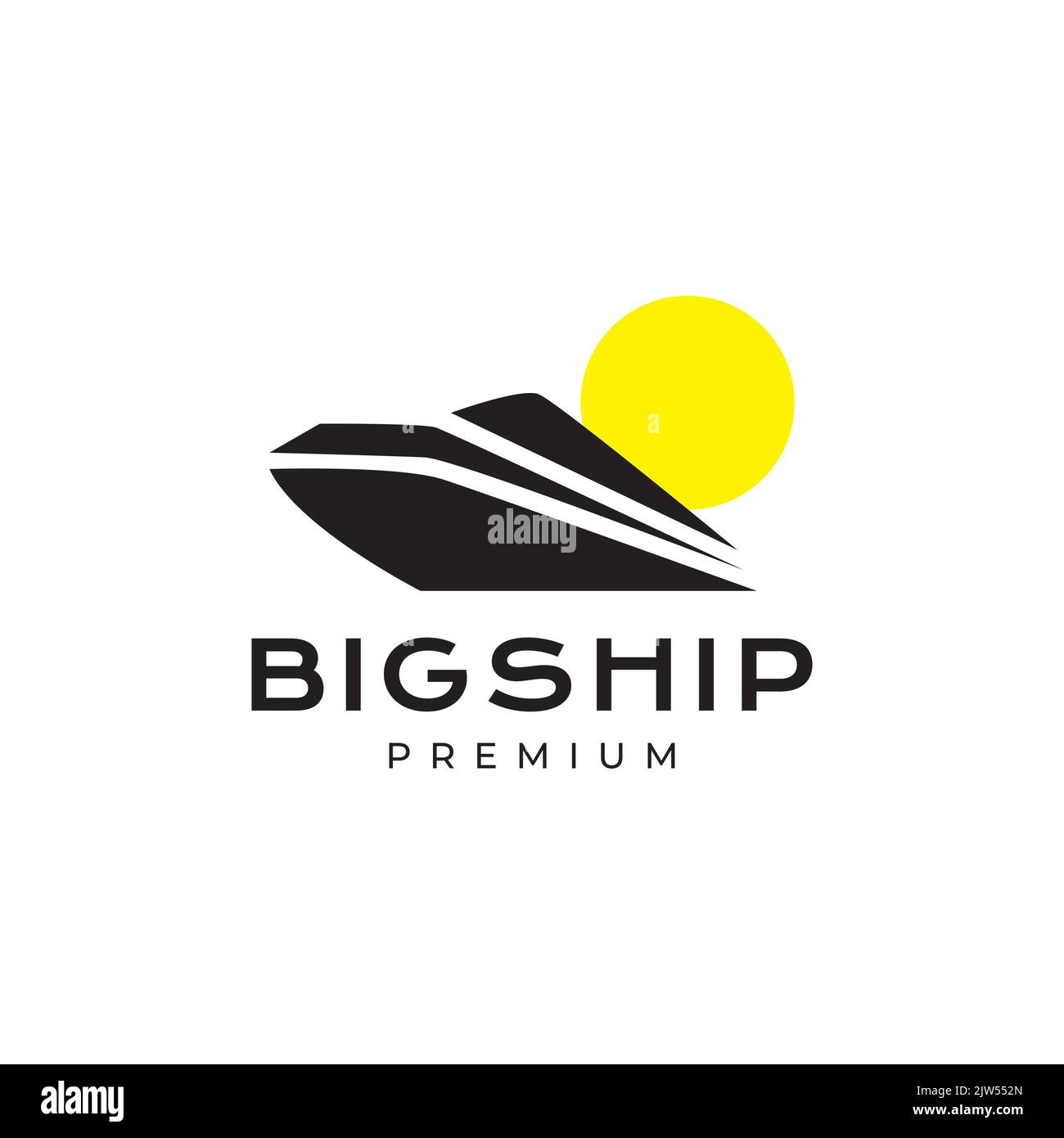 modern isolated big ship logo design Stock Vector Image & Art - Alamy