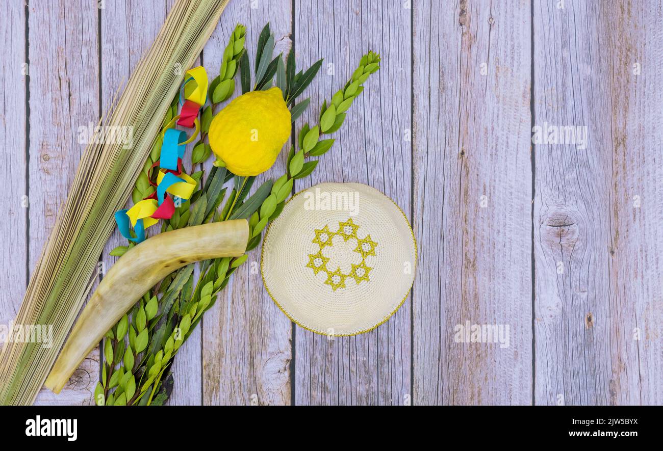 Jewish holiday decorations traditionally associated with the