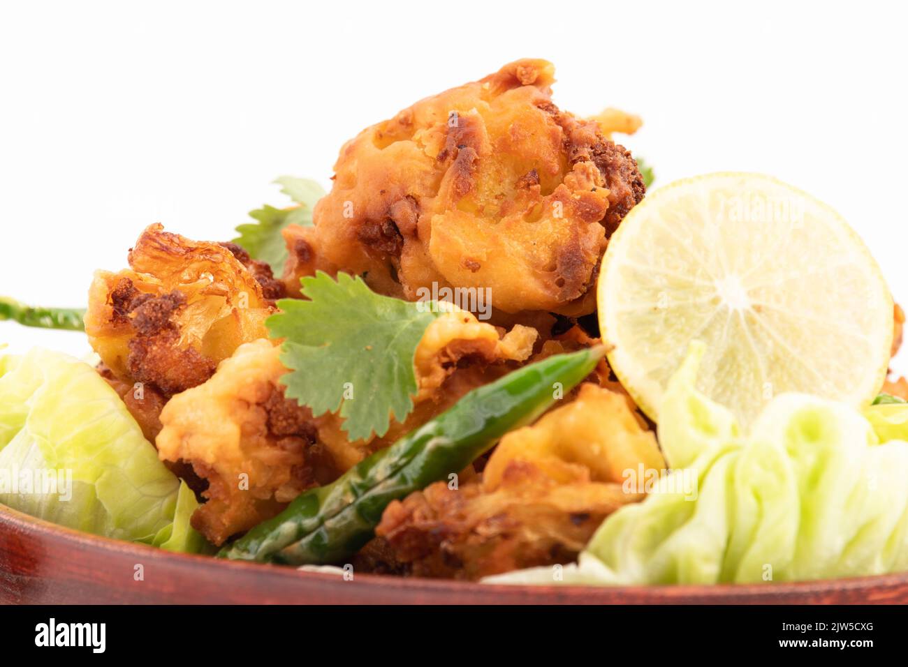 Favourite Indian Tea Time Fritters Cauliflower Pakoda Also Called Gobi