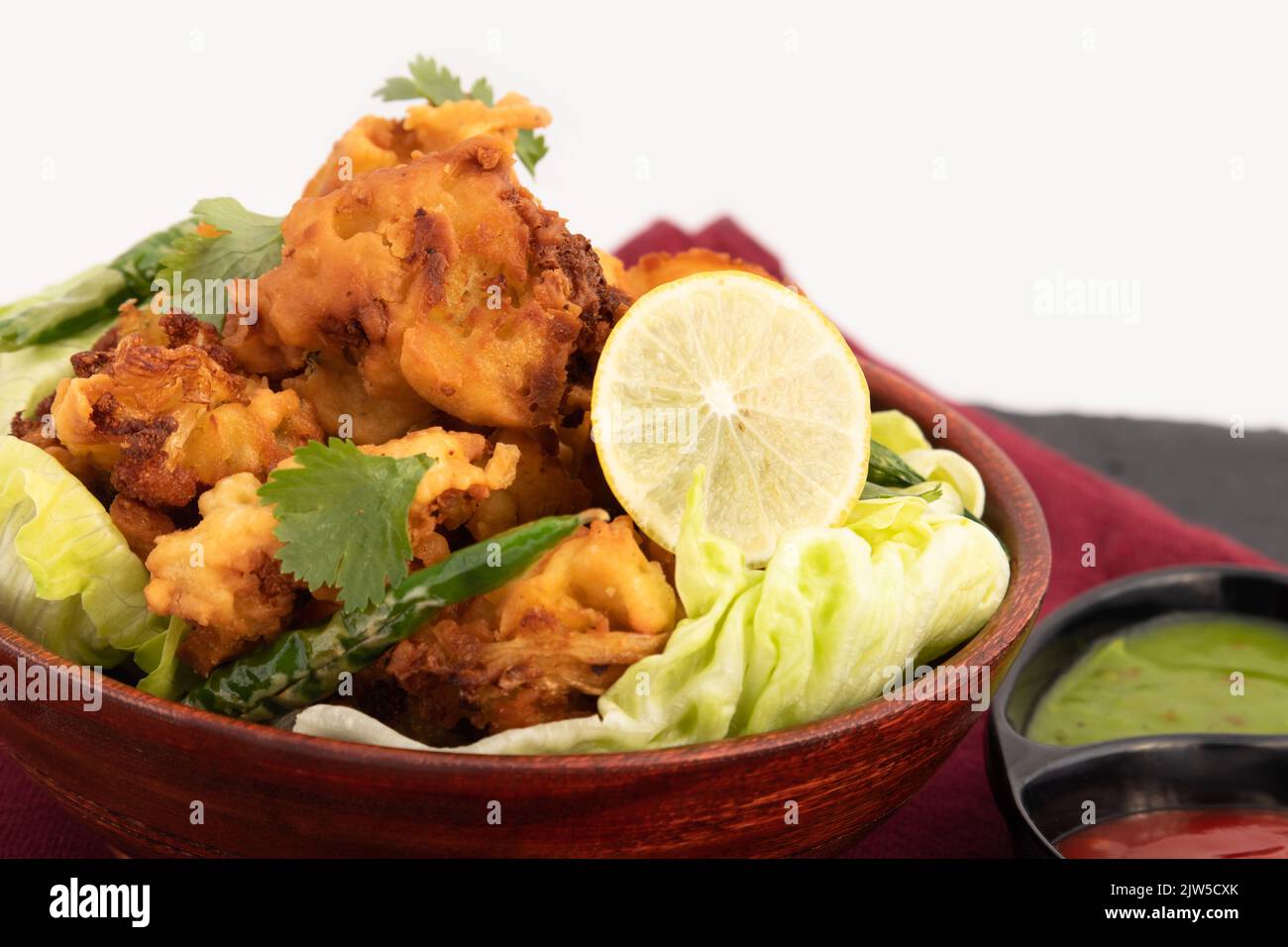 Favourite Indian Tea Time Fritters Cauliflower Pakoda Also Called Gobi