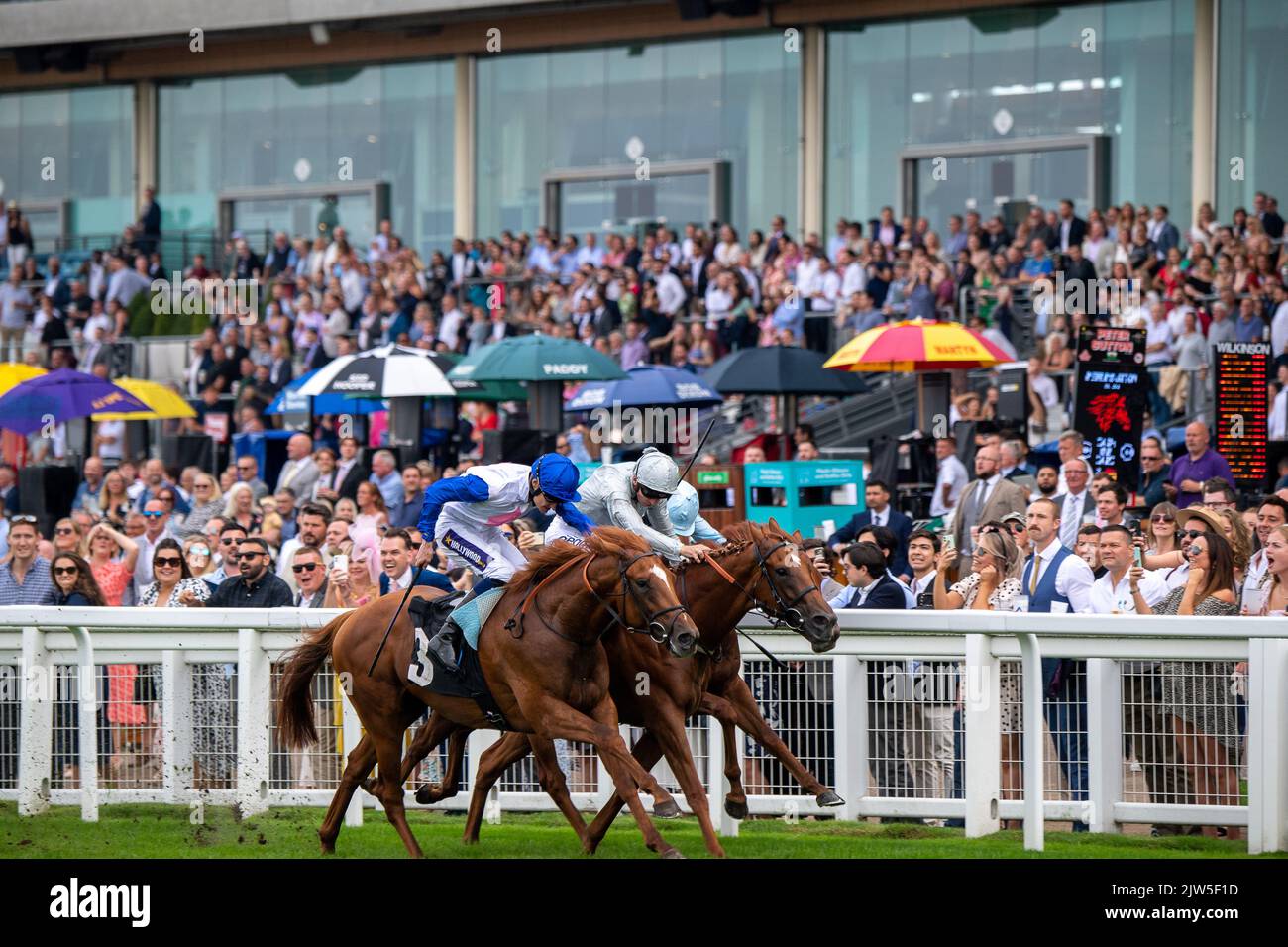 Ascot, Berkshire, UK. 3rd September, 2022. In a tense and thrilling ...