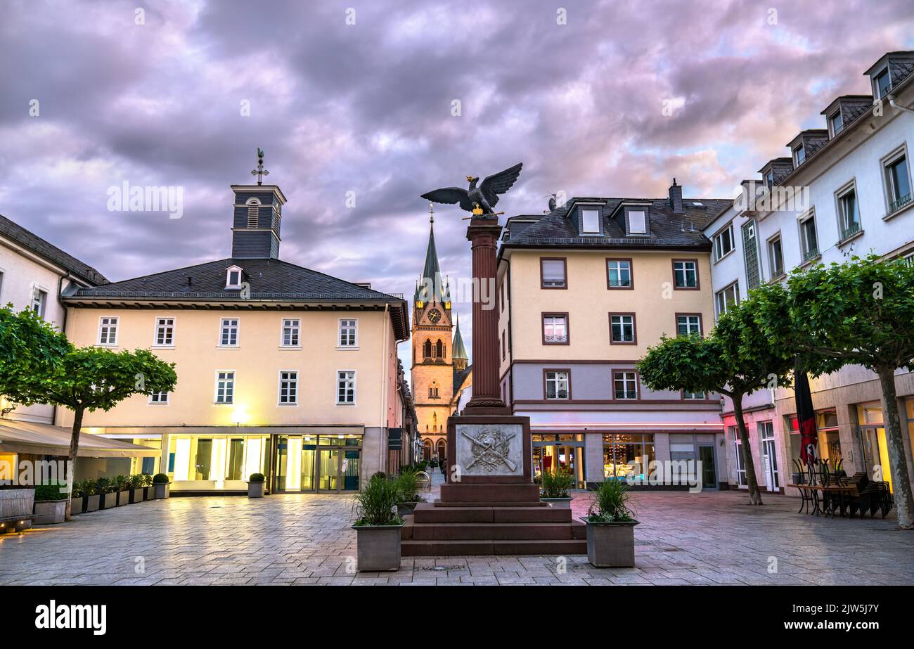 The war memorial on the Waisenhausplatz in Bad Homburg near Frankfurt, Germany Stock Photo