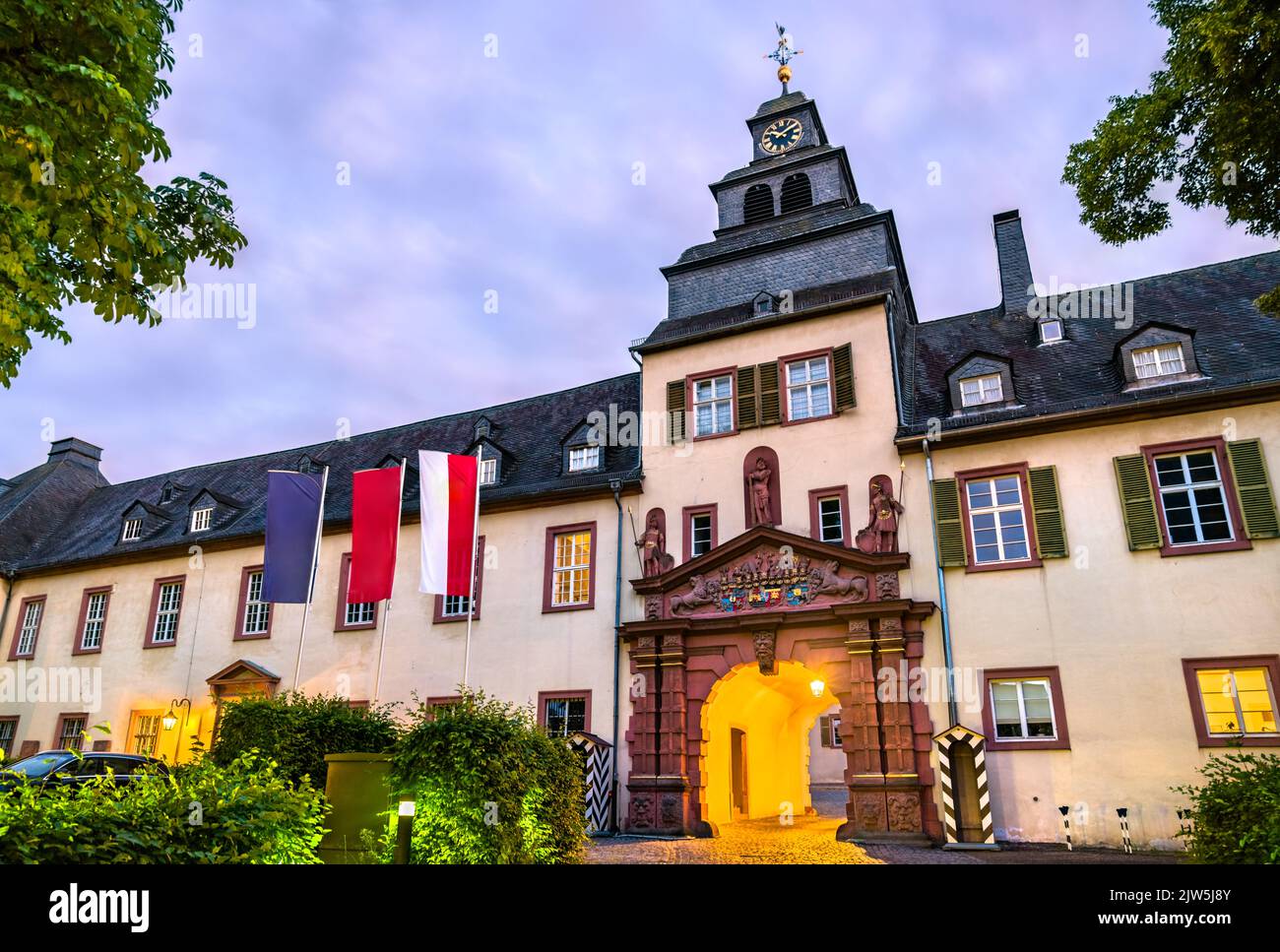 Bad Homburg Castle near Frankfurt in Hesse, Germany Stock Photo